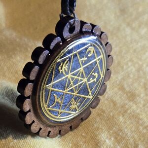 Mystical Gold and Brown Pendant Necklace